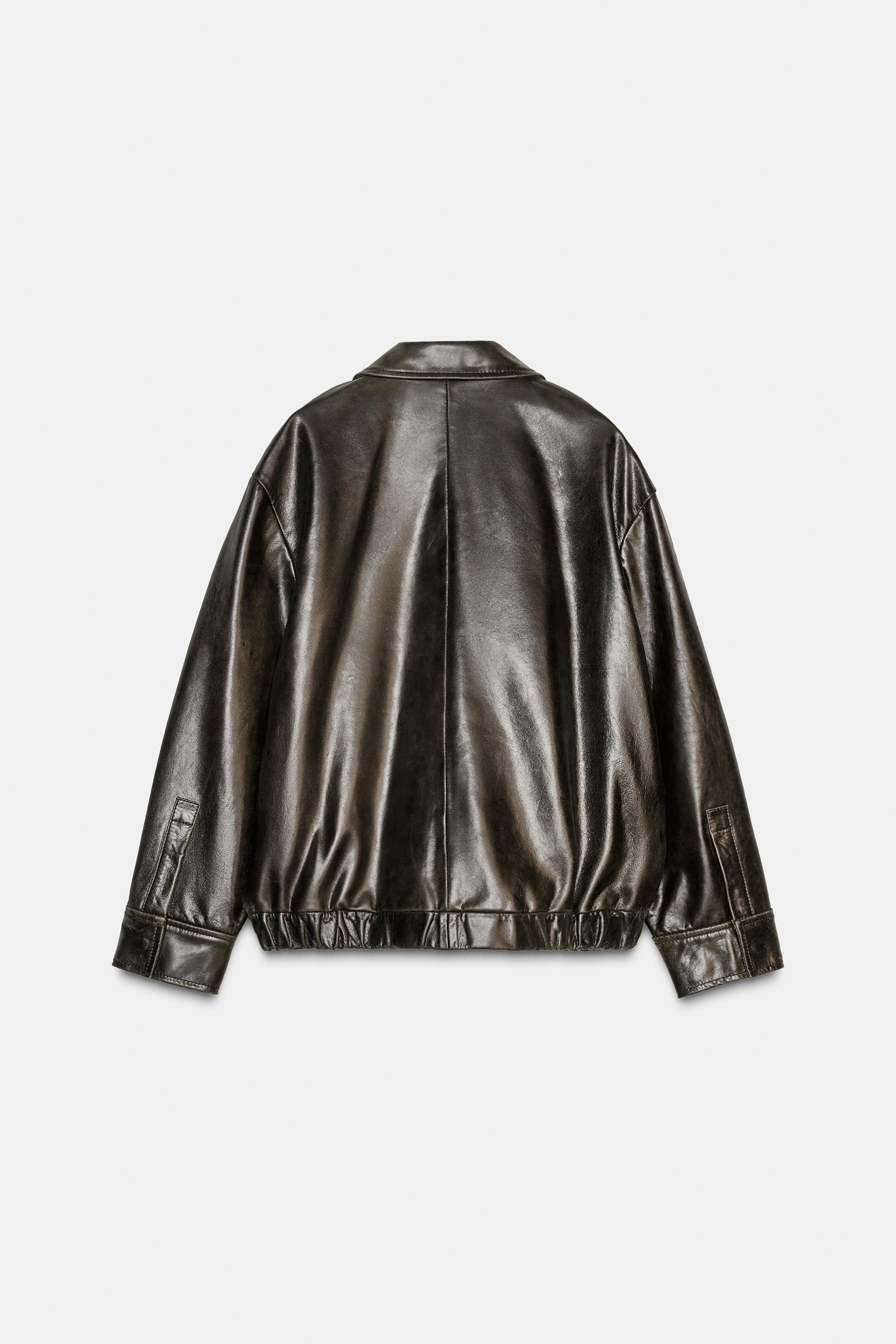 100% LEATHER BOMBER ZW COLLECTION LIMITED EDITION